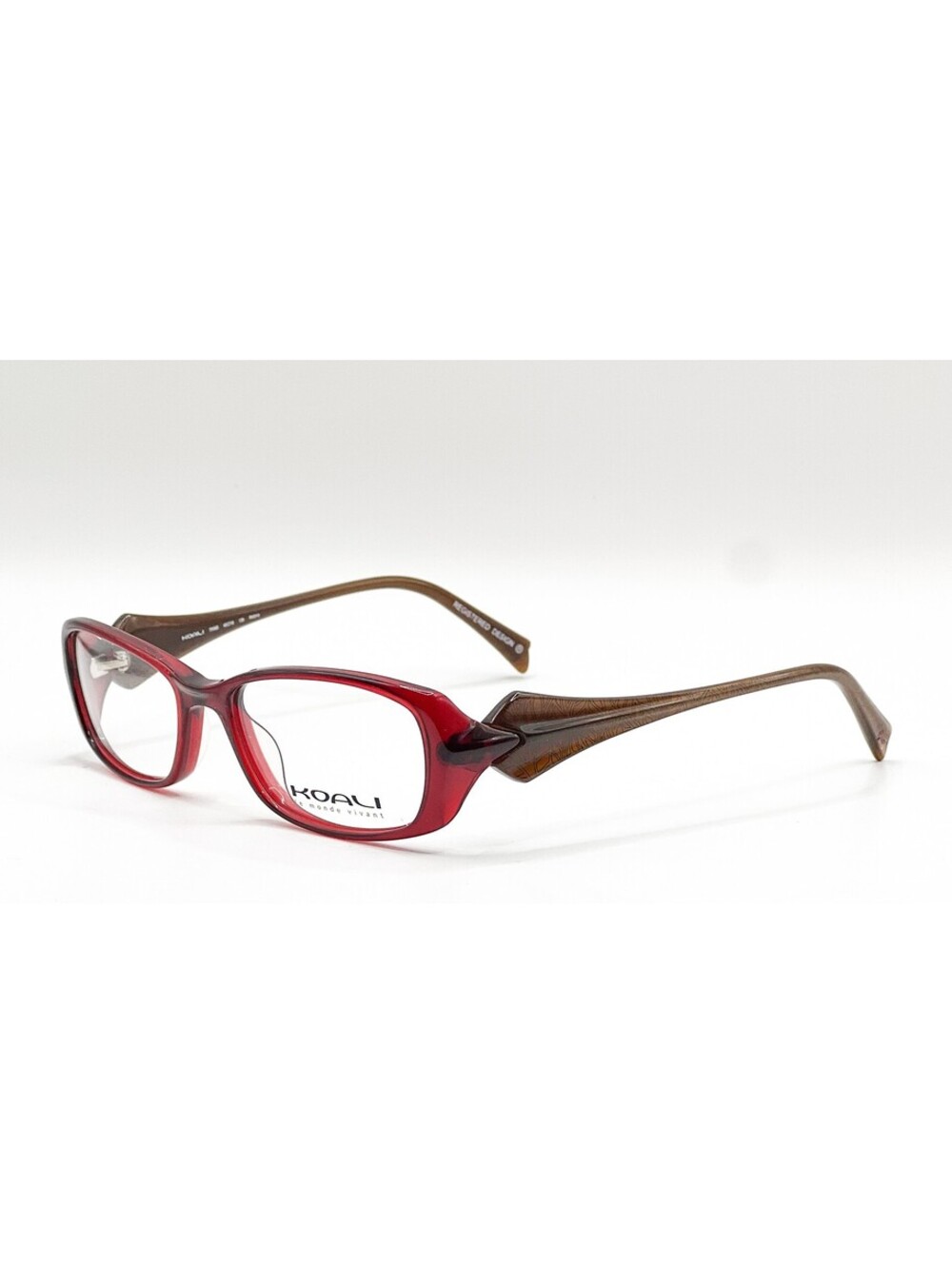 Morel Koali 7006S RM010 Red/Brown Cat Eye Authentic Eyeglass Frames 49-16